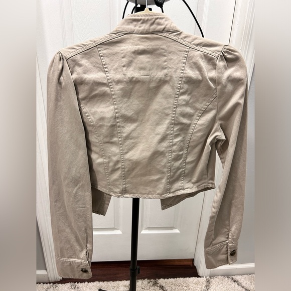 Decree Women's Beige Military Style Jacket - Picture 3 of 6